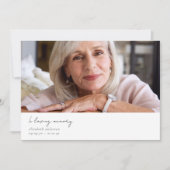 愛の記憶で2つの写真悔やみや弔慰葬儀 サンキューカード (正面)