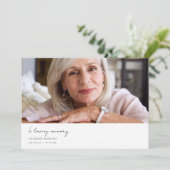 愛の記憶で2つの写真悔やみや弔慰葬儀 サンキューカード (スタンド正面)