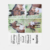 愛の記憶で4パーソナライズされた写真メモリアル フリースブランケット (正面)