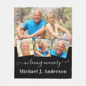 愛の記憶で4写真メモリアル フリースブランケット (正面)