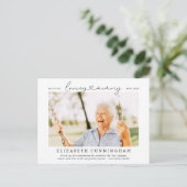 愛の記憶に捧ぐ シンプル モダン フォト ポストカード (スタンド正面)