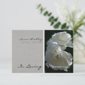 愛の記憶に残る野生の白いバラ 招待状 (スタンド正面)