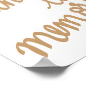 愛の記憶に チックなカリグラフィー スクリプト ポスター (角)