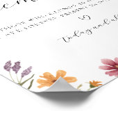 愛の記憶に ワイルドフラワーの看板 ポスター (角)