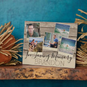 愛の記憶に | 5枚の写真 | 追悼プレート フォトプラーク (側面)