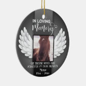 愛の記憶の中でカスタムの写真，馬記念 セラミックオーナメント (右)