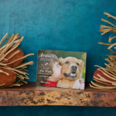 愛の記憶の中でモダンのカスタム写真撮影ペット フォトプラーク (側面)