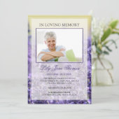 愛の記憶の中でラベンエレガントダー氏の葬儀の写真 招待状 (スタンド正面)