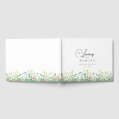 愛の記憶の中で美しい、野生の花"葬儀 ゲストブック (全面)