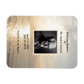 愛の記憶の中で葬儀メモリアル写真マグネット マグネット (横)