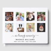 愛の記憶の中で記念葬式を撮影 ゲストブック (正面)