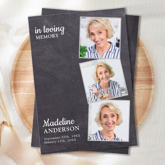 愛の記憶の中で3写真追悼式悔やみや弔慰 サンキューカード