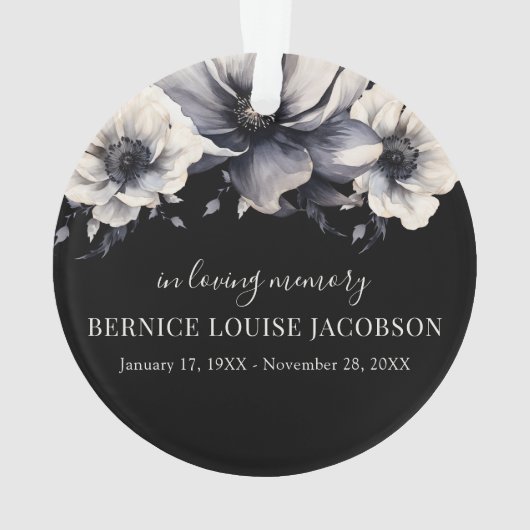 愛の記憶の中の写真 オーナメント (裏面)