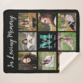 愛の記憶の中カスタマイズに8写真記念 シェルパブランケット (正面(横))