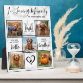 愛の記憶の中ユニークで5 Photo Pet Memorial フォトプラーク (側面)