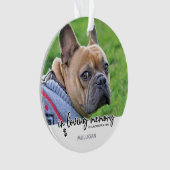 愛の記憶の中 – カスタム犬の写真ペット記念碑 オーナメント (正面)