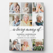 愛の記憶の写真コラージュ フォトプラーク (正面)