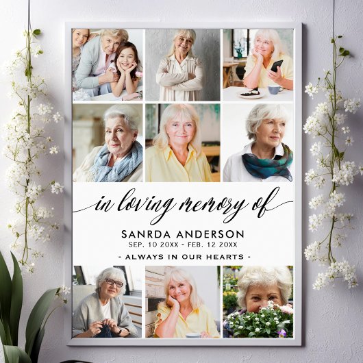 愛の記憶の写真コラージュ ポスター