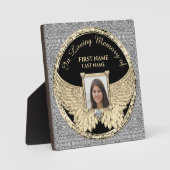 愛の記憶の写真 シルバーとゴールド フォトプラーク (正面)