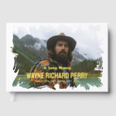 愛の記憶の記念撮影の白いブラシ ゲストブック (正面)