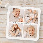 愛の記憶の記念4枚モダンのエレガント写真 キーホルダー