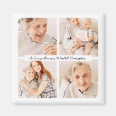 愛の記憶の記念4枚モダンのエレガント写真 マグネット (正面)