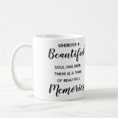 愛の記憶パーソナライズされたに残るペットの記念写真 コーヒーマグカップ (左)