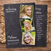 愛の記憶メモリアル葬儀祈りの言葉カード3 Photo コーリングカード