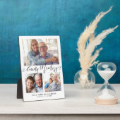 愛の記憶3枚の写真の思い出の品 フォトプラーク (側面)