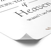 愛の記憶 ウェディングサイン ラスティック ウィンター フラワーズ ポスター (角)