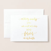 愛の記憶 ウェディングサイン 箔カード (封筒付き正面)