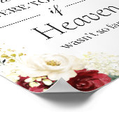 愛の記憶 ウェディングサイン 赤と白の花 ポスター (角)