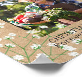 『愛の記憶』ウェディング ブーケ ベイビーズ ブレス ボヘミアンハート ポスター (角)