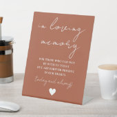 愛の記憶 エレガントなテラコッタスクリプト 台座サイン (インサイチュ)