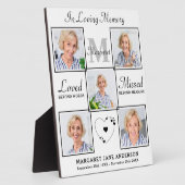 愛の記憶 オーダーメイド5枚写真記念プレート フォトプラーク (側面)