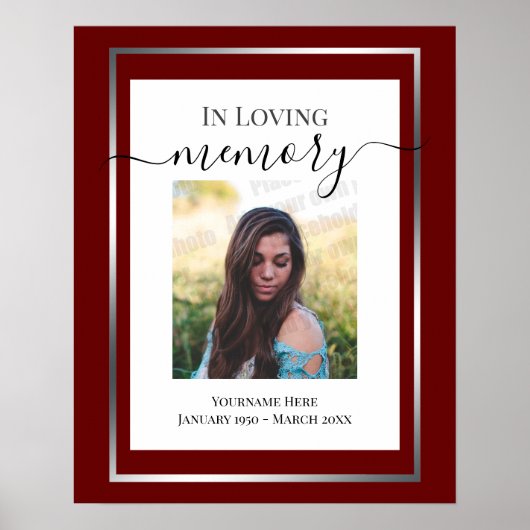 愛の記憶 シンプルフォトポスター ポスター (正面)