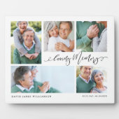 愛の記憶 フォトコラージュ 追悼記念品 フォトプラーク (正面)