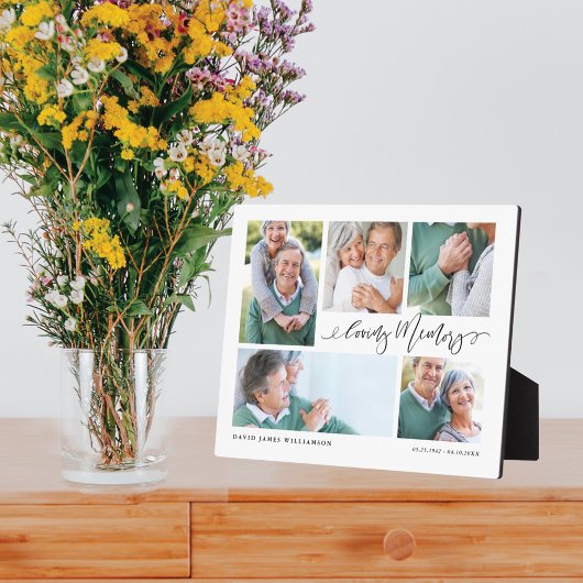 愛の記憶 フォトコラージュ 追悼記念品 フォトプラーク