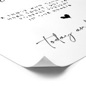 愛の記憶 | ミニマル ウェディング サイン (角)