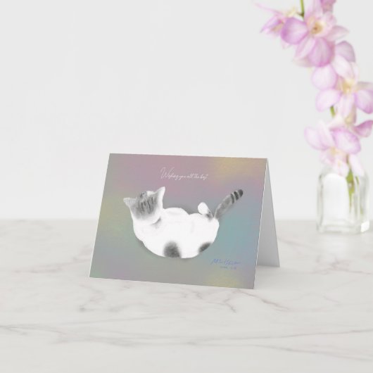 "愛の記憶"折り畳まれたグリーティングカード カード (蘭)