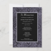 『愛の記憶』死亡届の写真 招待状 (裏面)