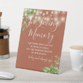 愛の記憶 緑の光 テラコッタ ウェディング 台座サイン (インサイチュ)