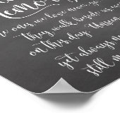 愛の記憶 追悼式 ウェディングセレモニープレート ポスター (角)