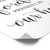 愛の記憶 追悼式 ウェディングセレモニープレート ポスター (角)