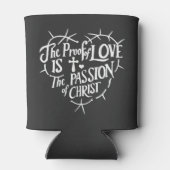 愛の証しはキリストの情熱 缶クーラー (裏面)