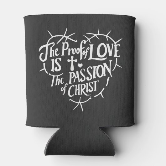 愛の証しはキリストの情熱 缶クーラー (裏面)