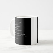 愛の詩のコーヒー茶のマグカップを見ているか コーヒーマグカップ (正面左)