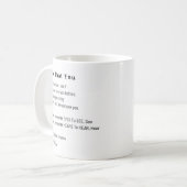 愛の詩のコーヒー茶のマグカップを見ているか コーヒーマグカップ (正面左)
