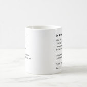 愛の詩のコーヒー茶のマグカップを見ているか コーヒーマグカップ (中央)