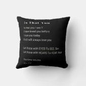 愛の詩の詩の装飾を見ているか クッション (裏面)